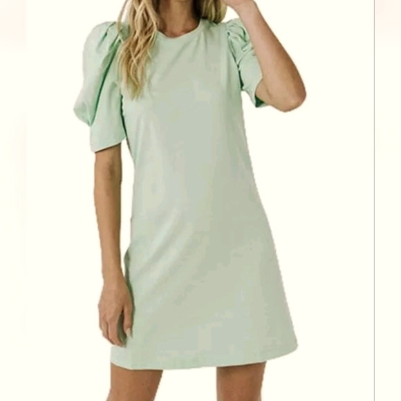 CYNTHIA ROWLEY SIZE S DRESS COTTOM Soft Light Gray Fabric - Picture 1 of 8